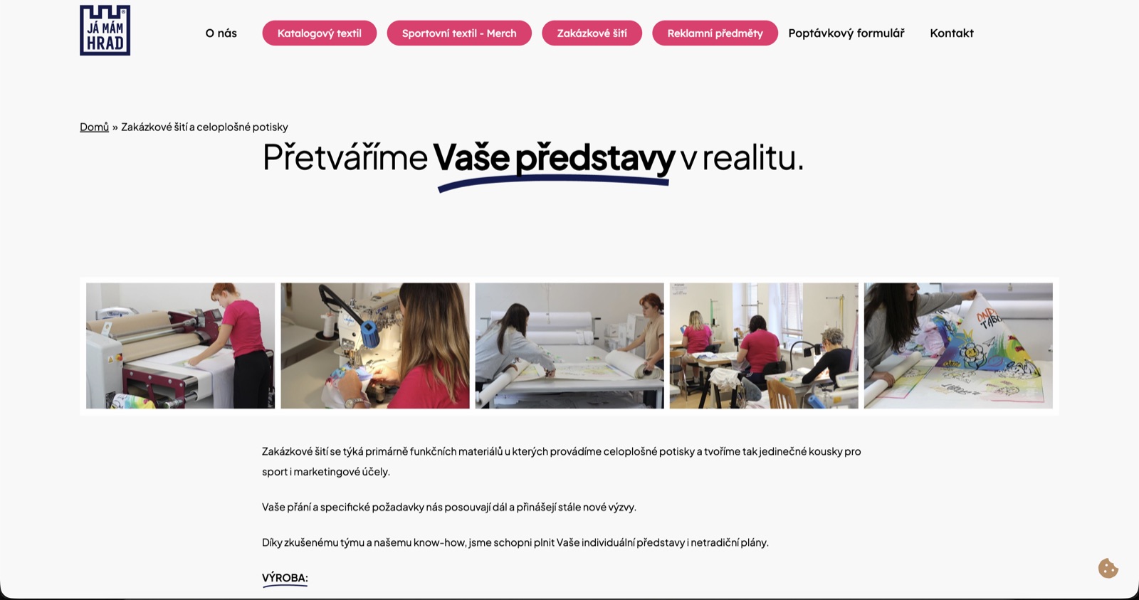 hrad.eu page detail